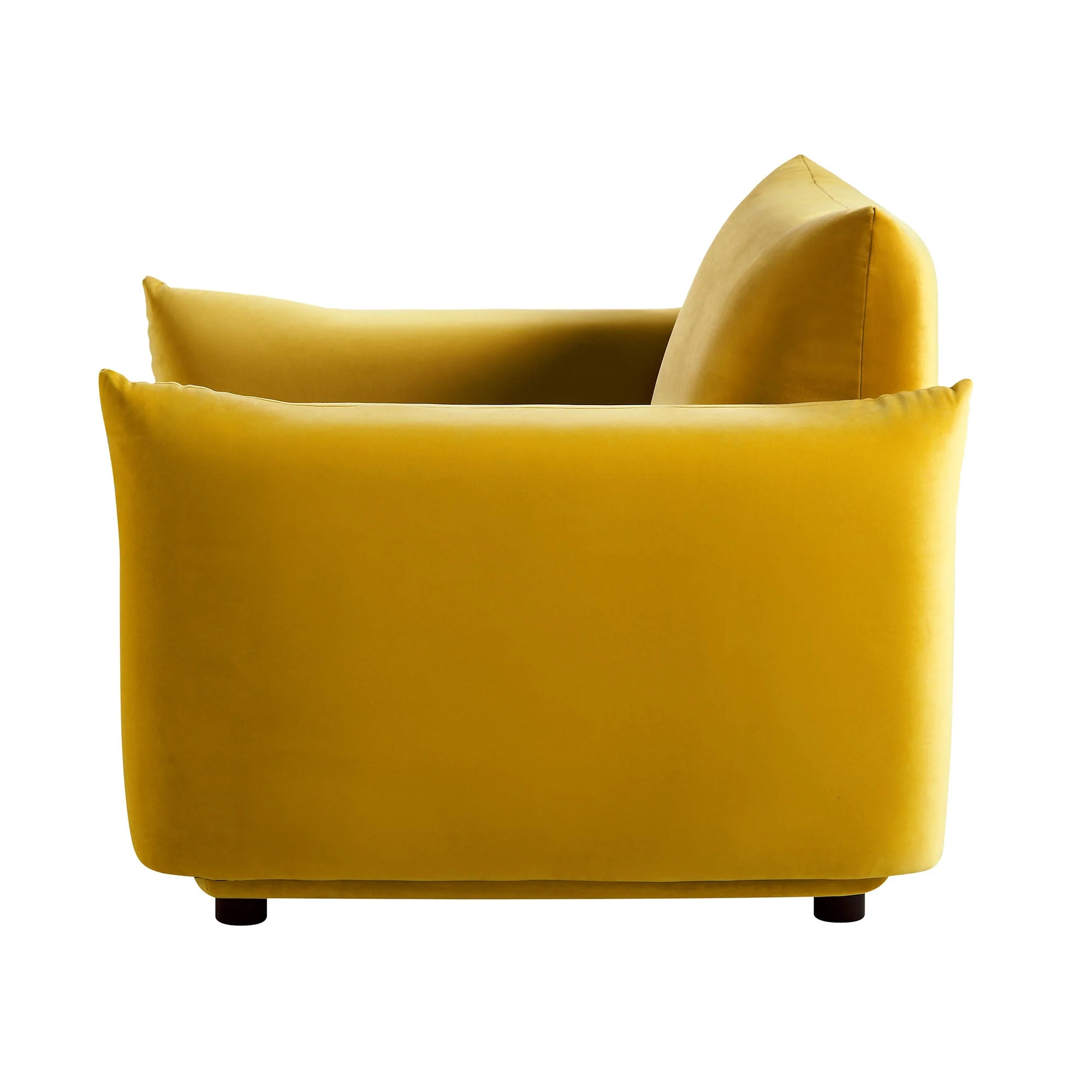 Armchair, Goldenrod Velvet