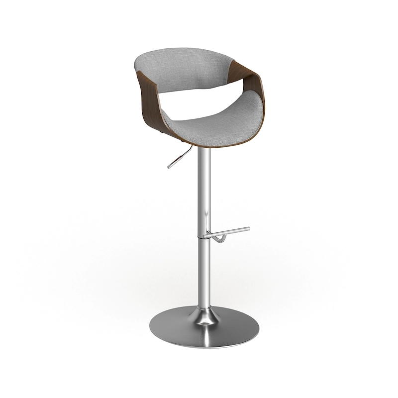 Carson Carrington Sauda Mid-century Modern Walnut WoodAdjustable Bar Stool