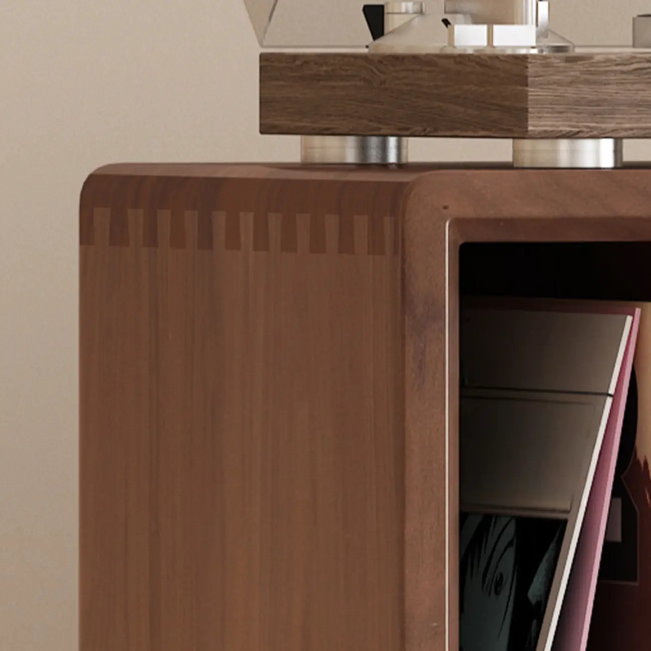 Vertical White Wood Multi-shelves Display Bookcase