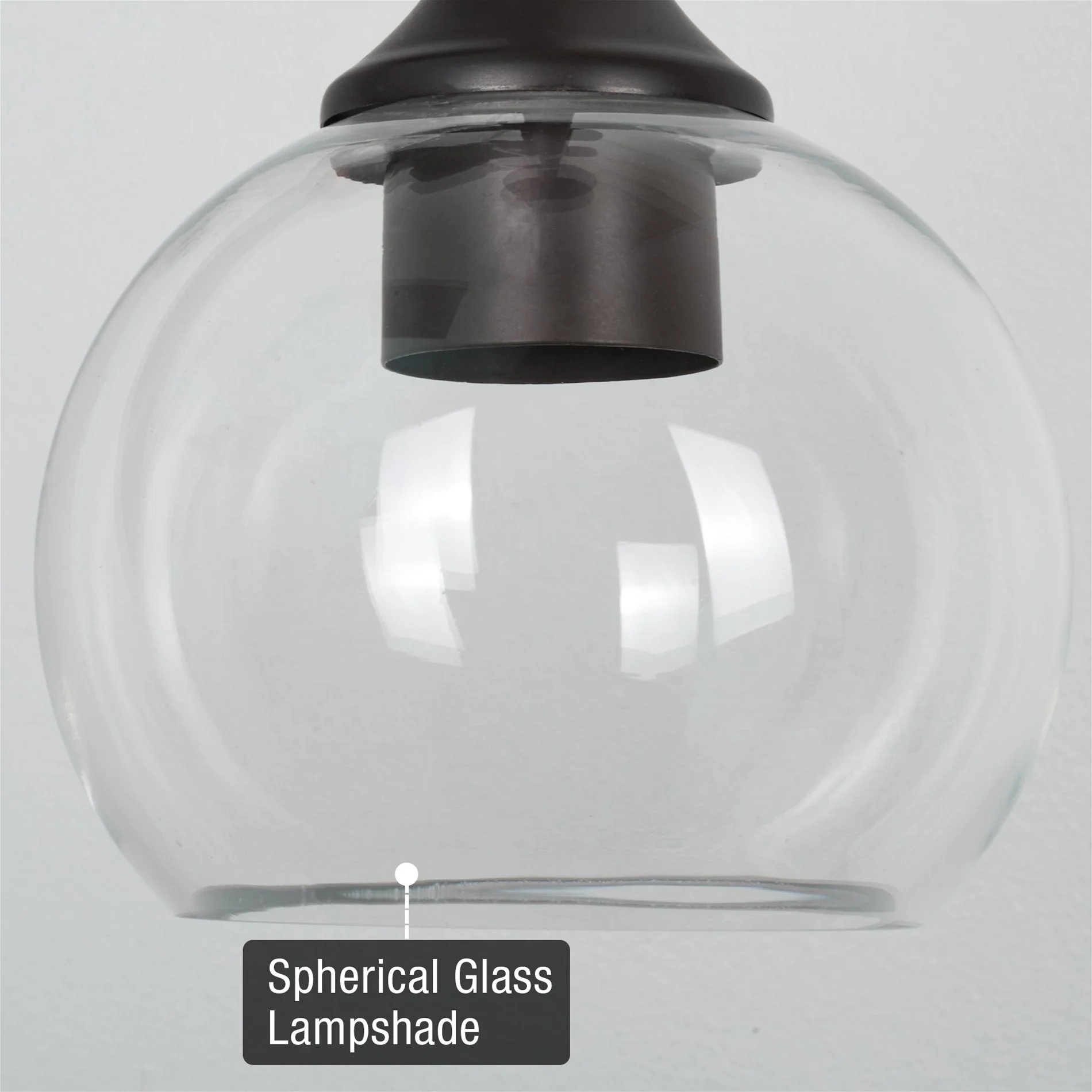 Odette 6 Clear Globe Glass Shades / Replacement Glass, 2-Pack