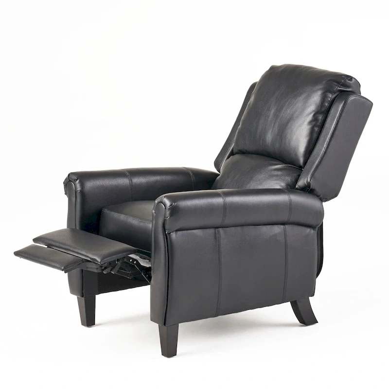 Haddan PU Leather Recliner Club Chair by Christopher Knight Home