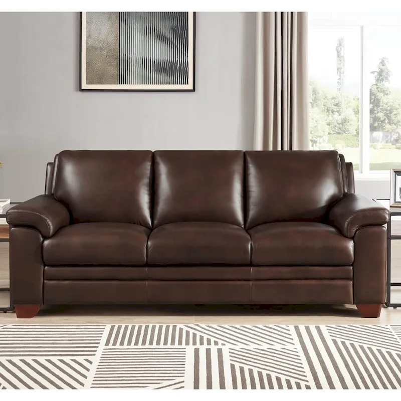 Top Grain Leather Sofa Couch