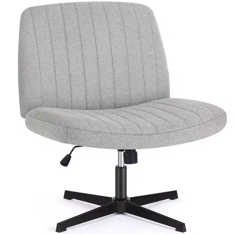 JIONJOY Fabric Adjustable Height Ergonomic Task Chair with Criss Cross Chair Legged