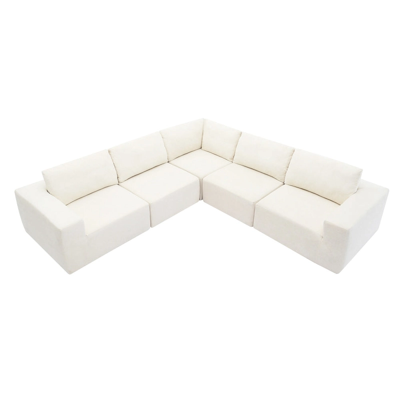 Modular Sectional Sofa, L Shaped Sectional Couch, Cloud Couch Set