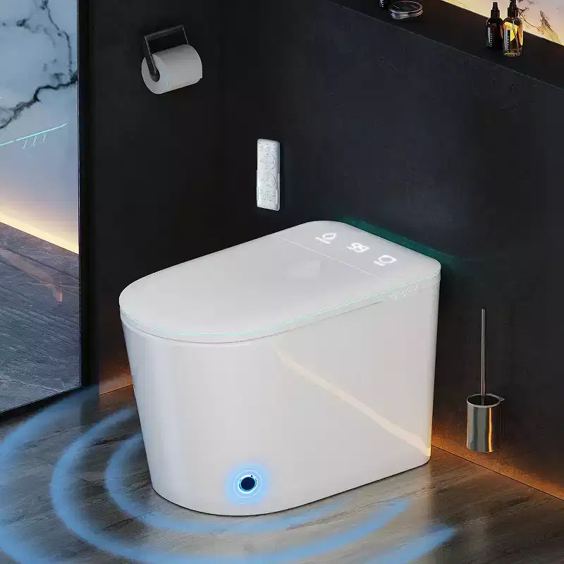 Dyonery Smart toilet, automatic lid opening, built-in bidet, warm air drying, ultraviolet sterilization
