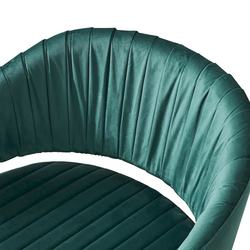 Modern Gold Office Chair Velvet Task Chair Swivel Height Adjustable Computer Chair