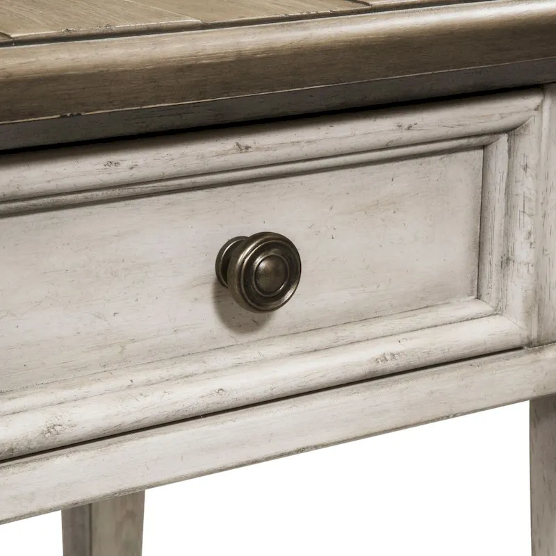 Antique White 1-drawer End Table