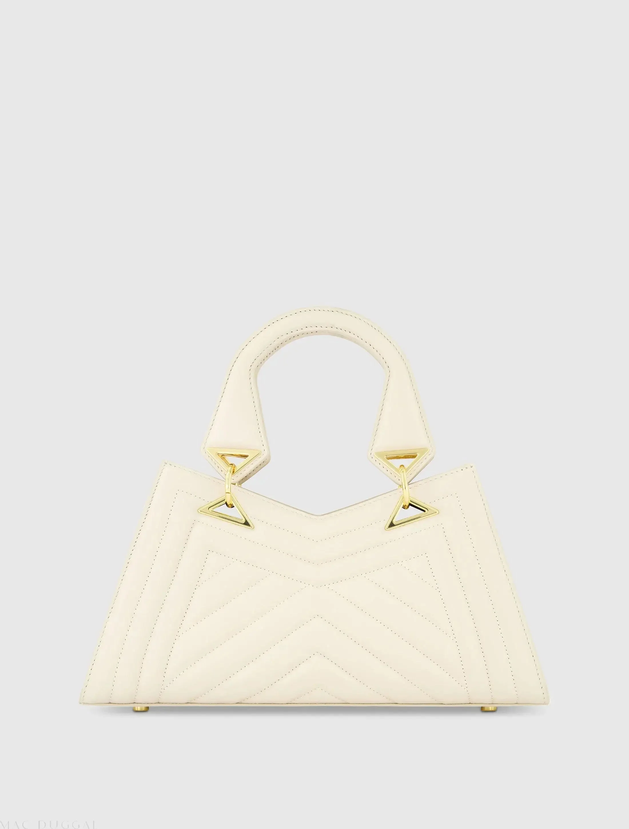Quilted Napa Leather Angular Handbag