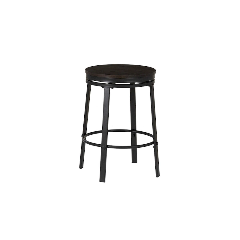 Cassidy Charcoal Wooden 5-Piece Counter Height Dining Set with 4 Stools