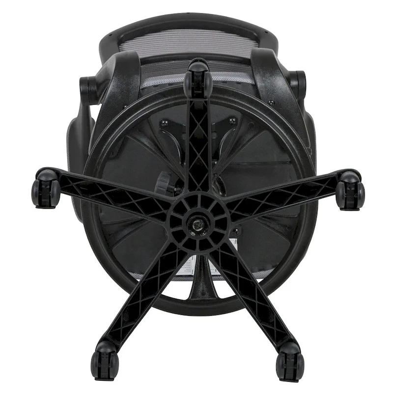 Mid-Back Mesh Ergonomic Drafting Chair with Foot Ring and Flip-Up Arms