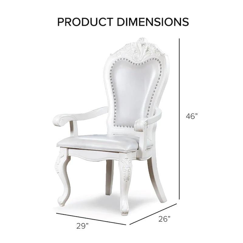 Furniture of America Eugene Traditional Solid Wood 9-Piece Expandable Dining Table Set