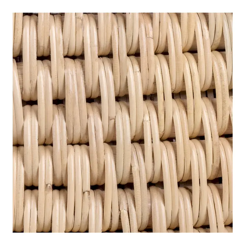 Kamari Rattan Coffee Table & Side/End Table w/ Wood Top