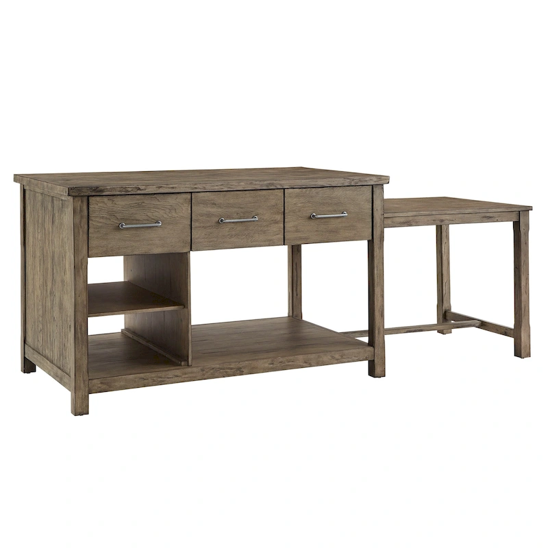 Tali Reclaimed Look Extendable Kitchen Island by iNSPIRE Q Classic