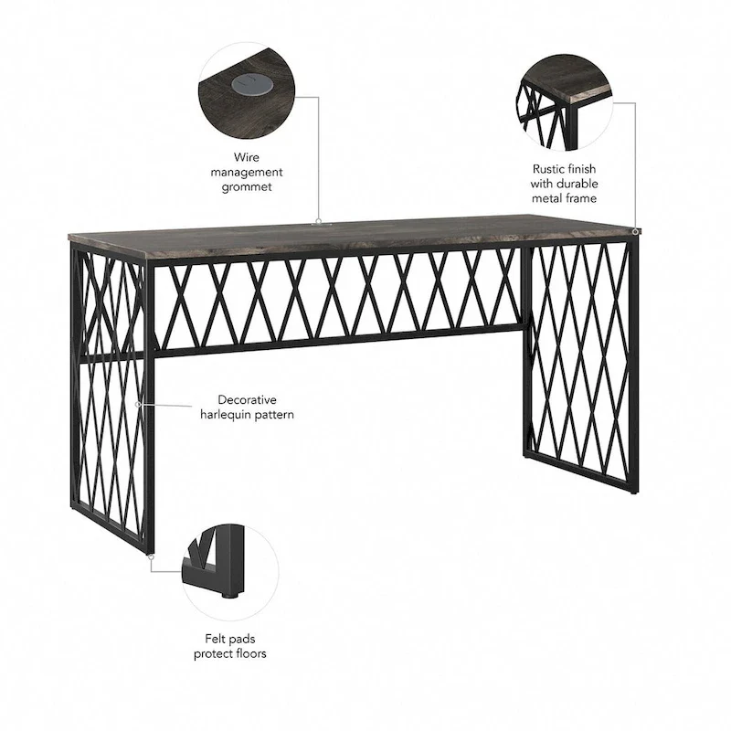 City Park 60W Industrial Writing Desk Home