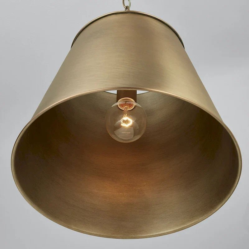 Welker 1-light Aged Brass Hanging Pendant