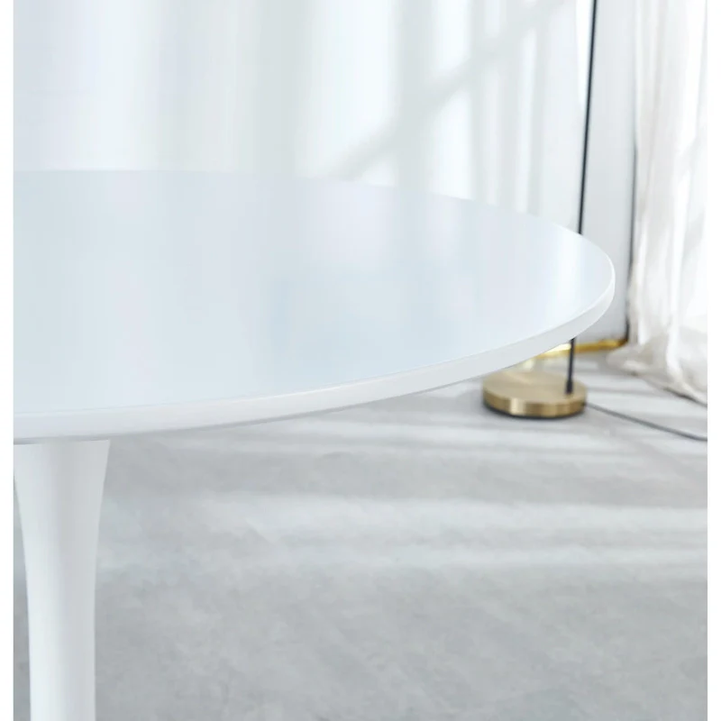 Round Tulip Table with MDF Top, Pedestal Design