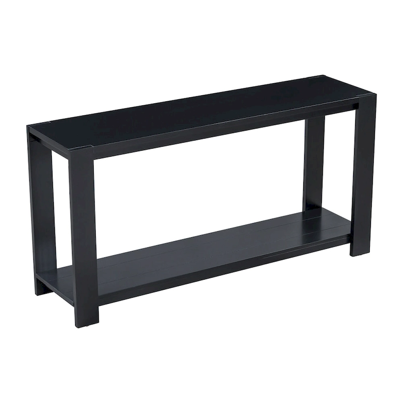 Narrow Long Entryway Console Table Side Table with Bottom Shelf