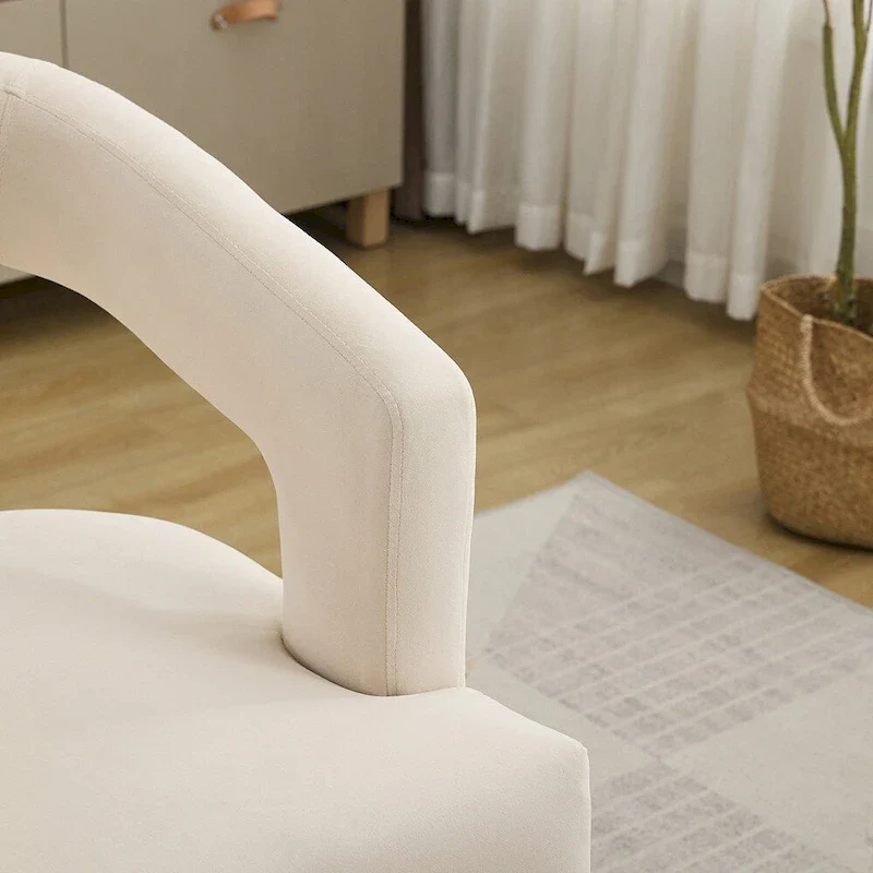 25.79  Wide Modern Barrel Open Back Upholstered Accent Chair