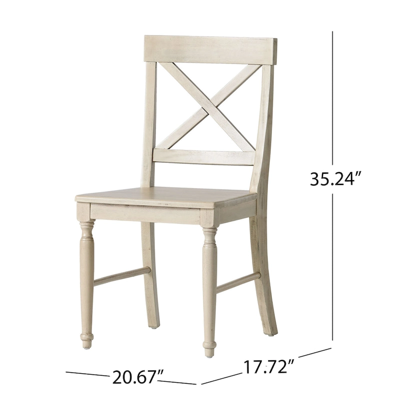 Rovie Acacia Wood Dining Chair (Set of 2) by Christopher Knight Home