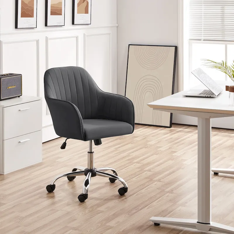 Height-Adjustable Swivel Office Chair