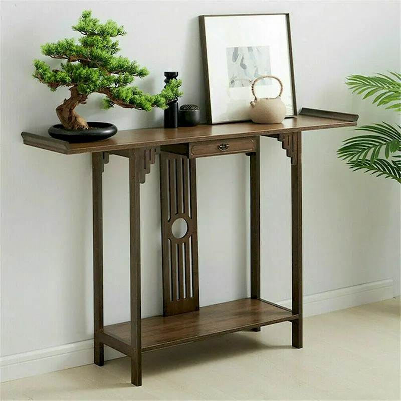Console Table Sofa Side Accent Table Entryway Vintage