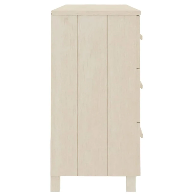 Solid Pine Wood Sideboard Buffet with 6 Smooth Sliding Drawers — 44.5