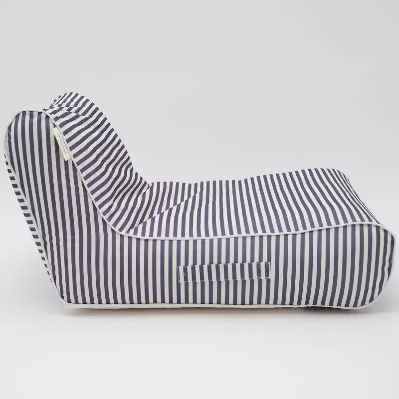 Sunnylife: Luxe Floating Chair - Marine Navy Stripe - Inflatable Poolside Lounge