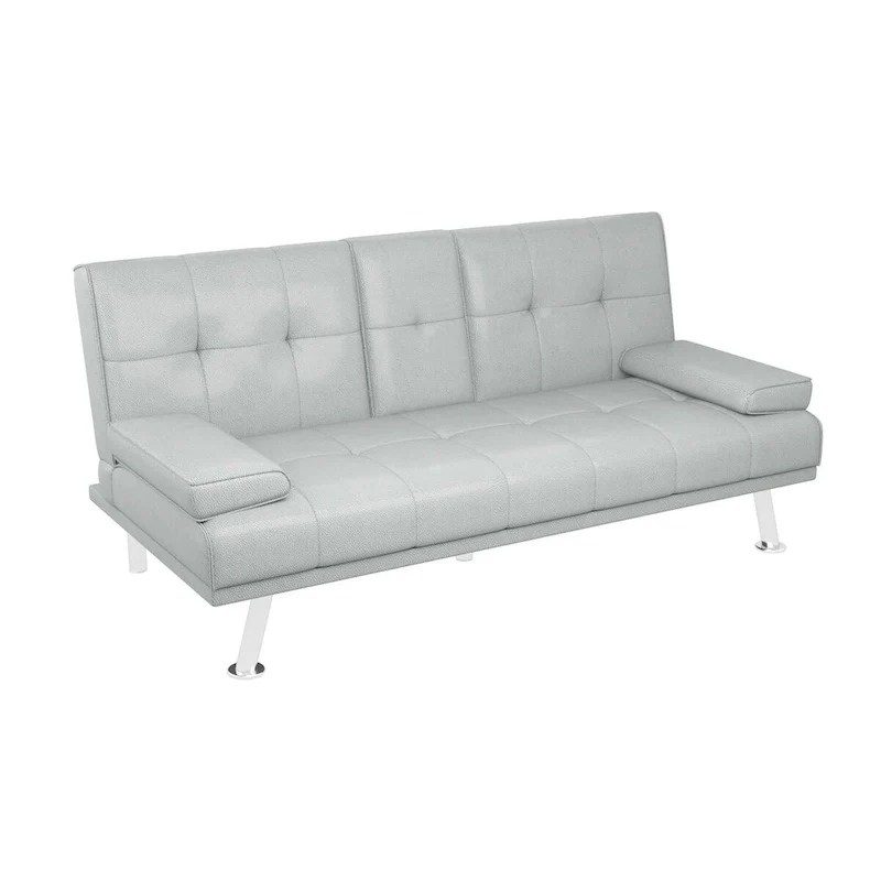 Sleeping Functional Sofa,Folding Sofa,Folding Bed,Leather