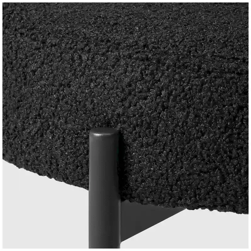 Bayville Mid-Century Curved Back Fabric Upholstered Metal Dining Chair (Set of 6)