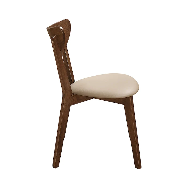 Markus Tan and Chestnut Open Back Dining Chairs (Set of 6)
