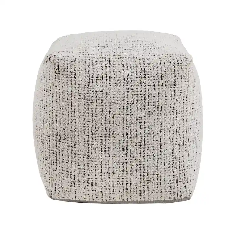 Upholstered Square Pouf Ottoman