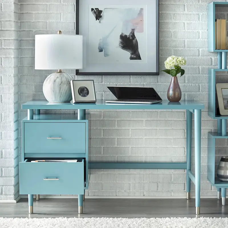 Simple Living Margo 2-drawer Mid-Century Modern Desk