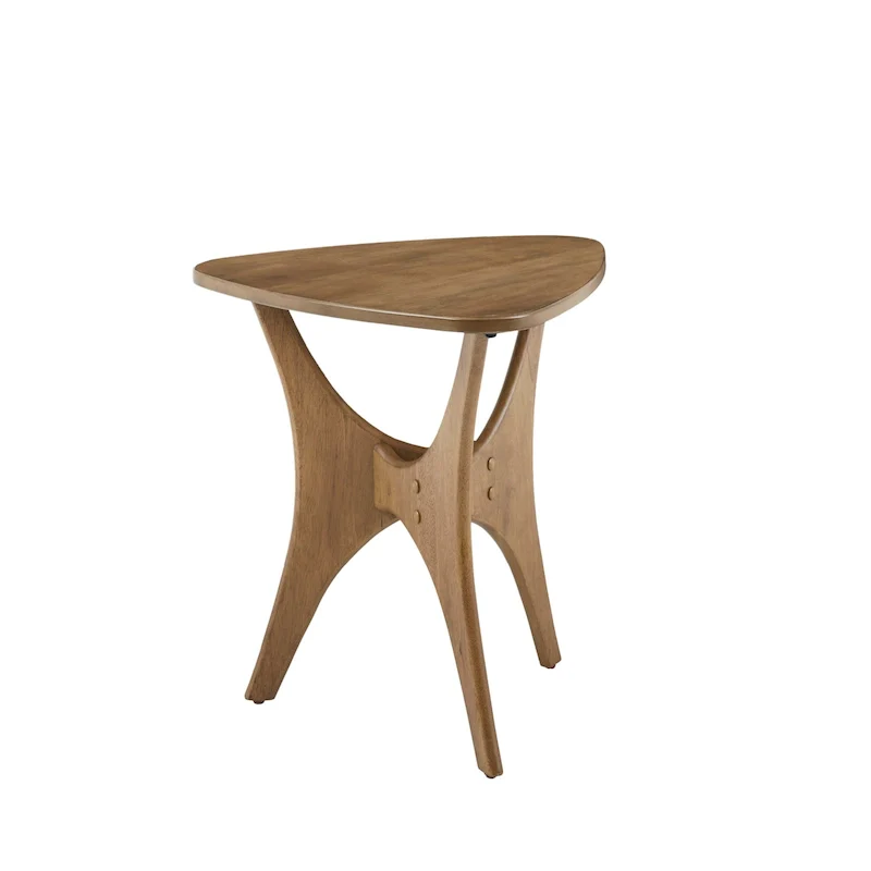 INK+IVY Blaze Triangle Wood Side Table