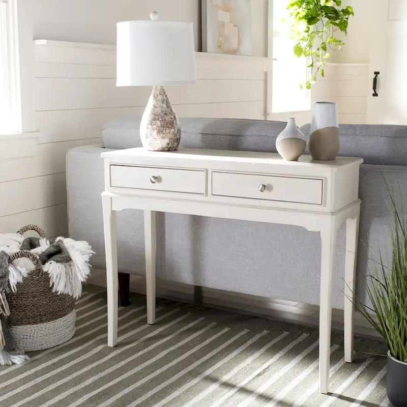 SAFAVIEH Affie 2-Drawer Console Table - 35.5 W x 13 L x 29.5 H - 36Wx13Dx30H