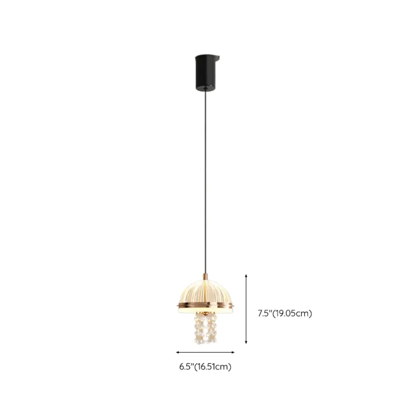 Mini Adjustable Clear Acrylic LED Dining Pendant Light