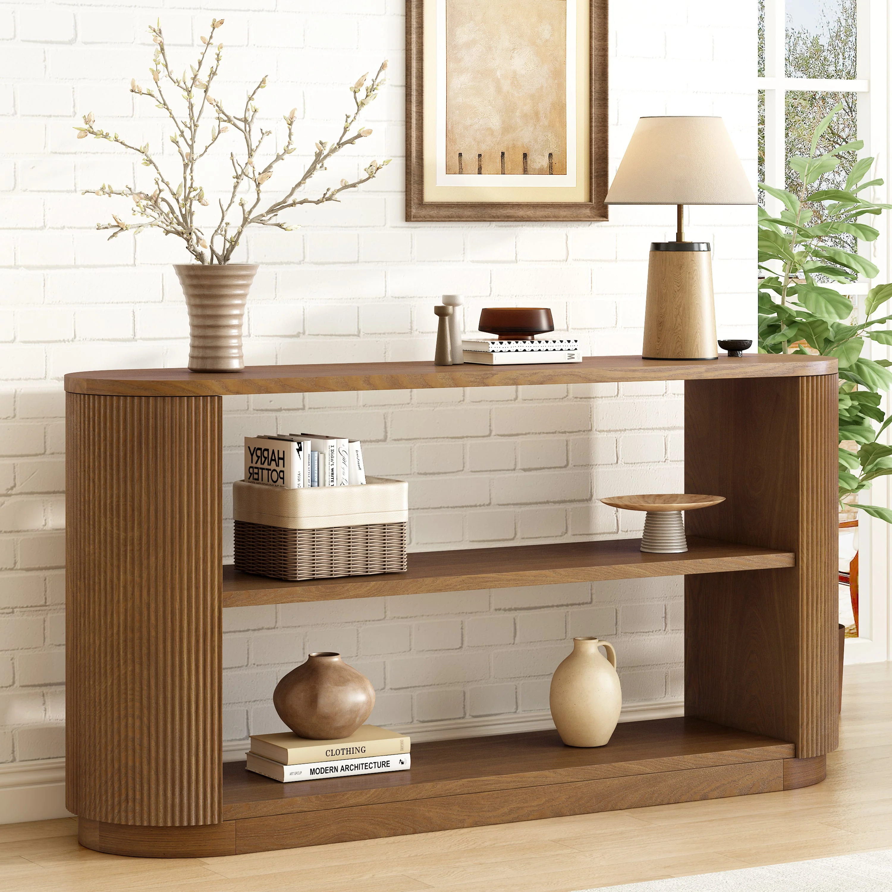 Walker Edison | Fluted Modern Entryway Console Table