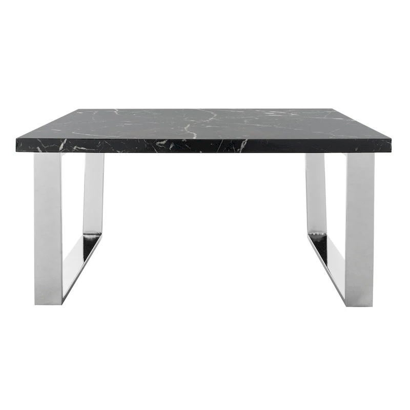 SAFAVIEH Bea Black/ Brass Square Coffee Table - 31.5 x 31.5 x 15.8 - 32Wx32Dx16H