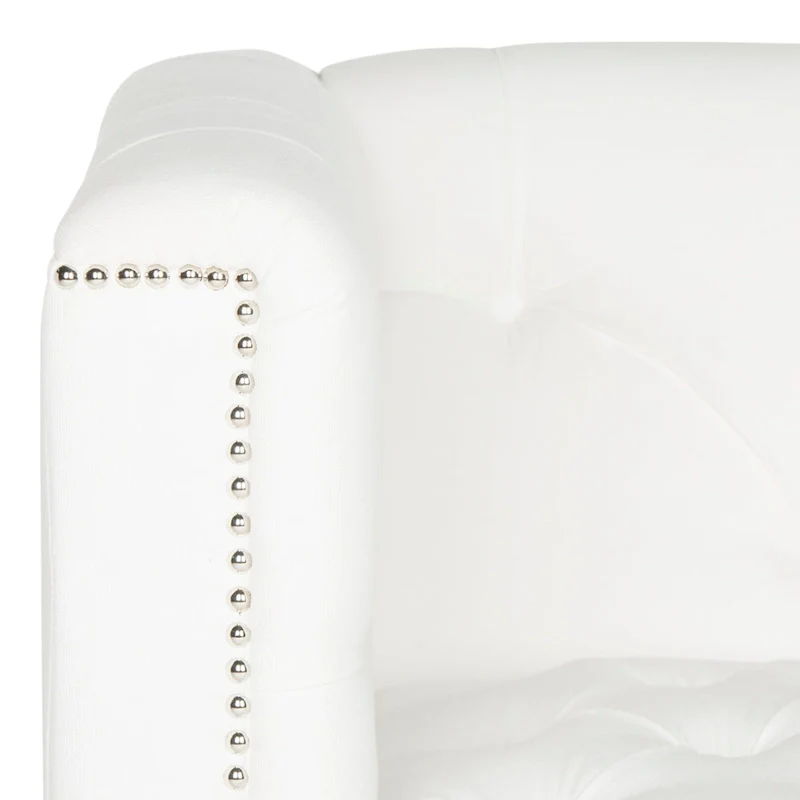 SAFAVIEH Kamilah White/ Clear Club Chair - 31.9 x 33.9 x 29.9 - 32Wx34Dx30H