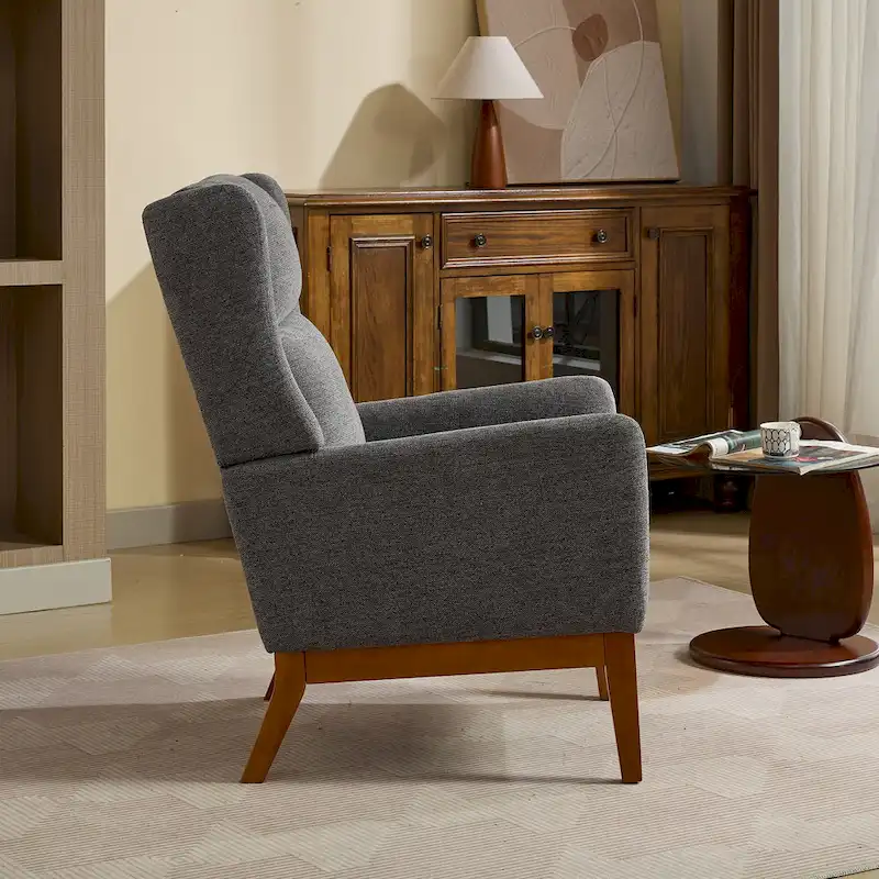 26.18 High Back Upholstered Arm Chair