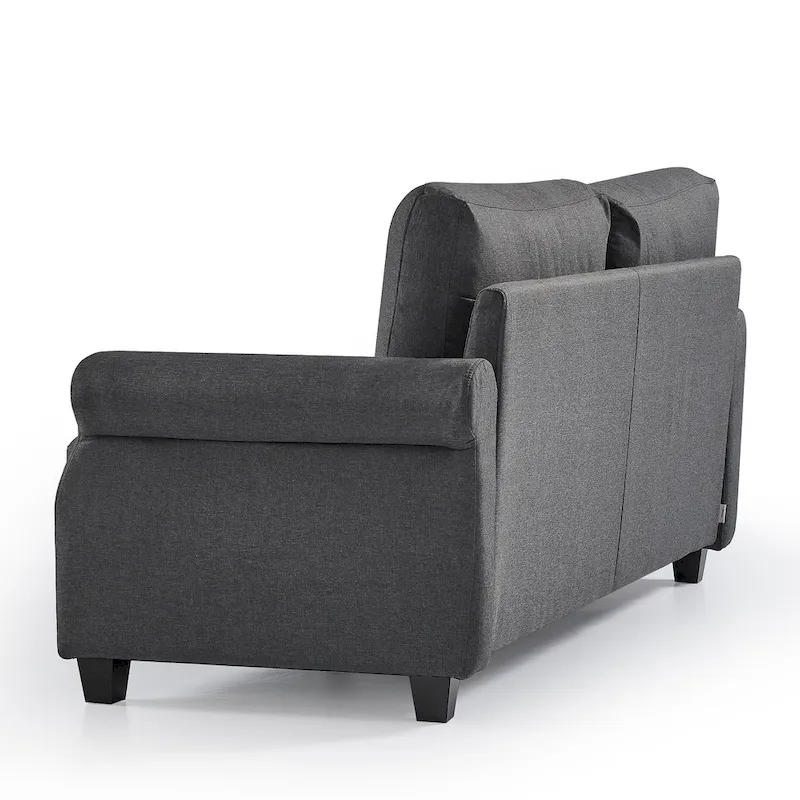 Upholstered 3-Seater Sofa with Rounded Arms | 78