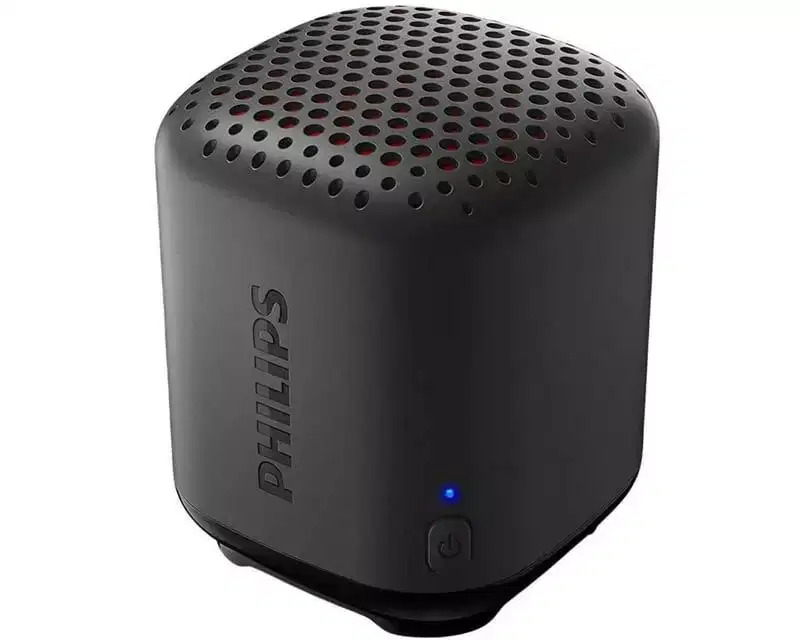 PHILIPS Water-Resistant Bluetooth Speaker, Compact Design, Built-in Microphone
