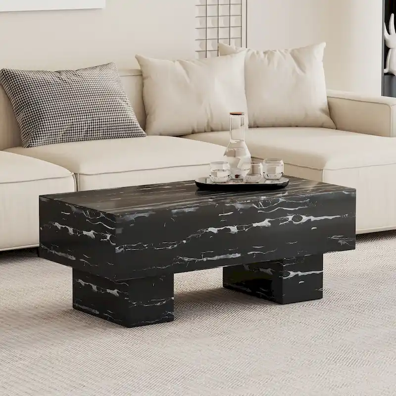 Modern Simple Texture Sticker MDF Coffee Table