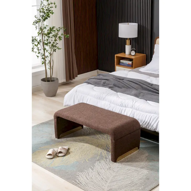 Bench With Gold Metal Legs