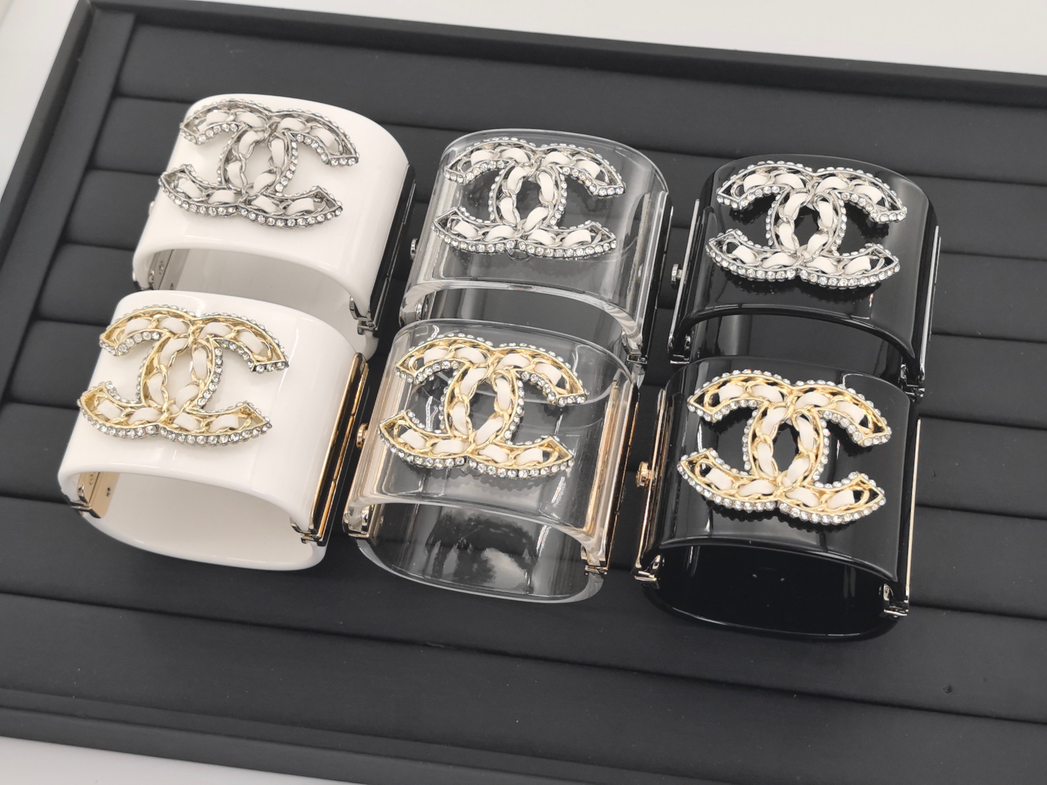 CCS083 CC acrylic cuff bracelet - ccjewelryacc