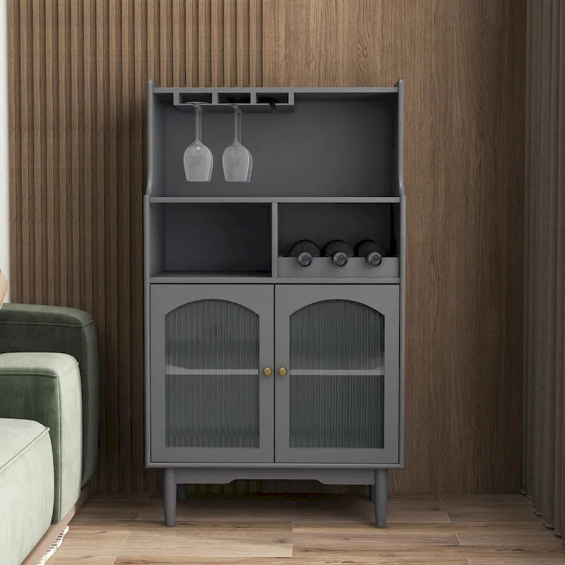 Bar Cabinet with Removable Wine Rack