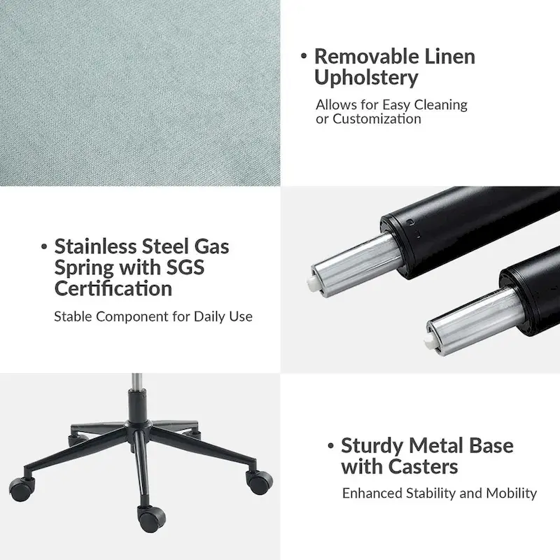 Siegfried Modern Swivel Tilting Office Chair with Removable Soft Upholstery by HULALA HOME