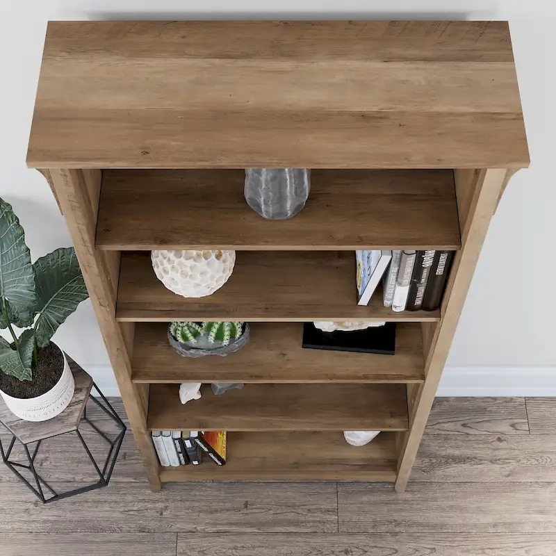 Salinas Tall 5-shelf Bookcase (Set of 2) by Bush Furniture