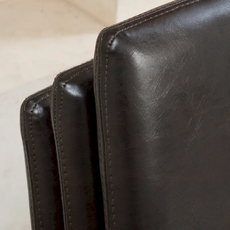 Comstock Bonded Leather Stackable Dining Chairs (Set of 4) by Christopher Knight Home