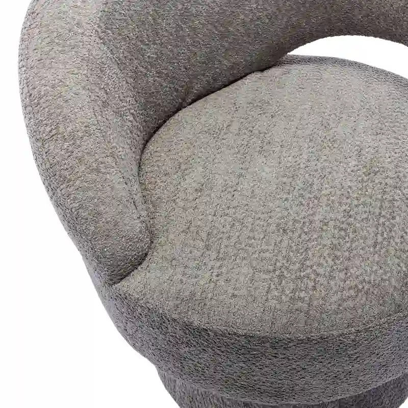 360 Degree Swivel Cuddle Barrel Accent Chairs with Wide Upholstered
