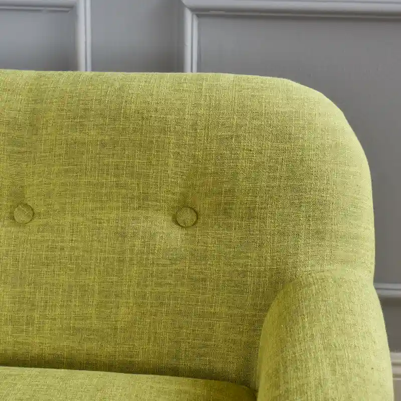 Mariah Mid-Century Fabric Loveseat